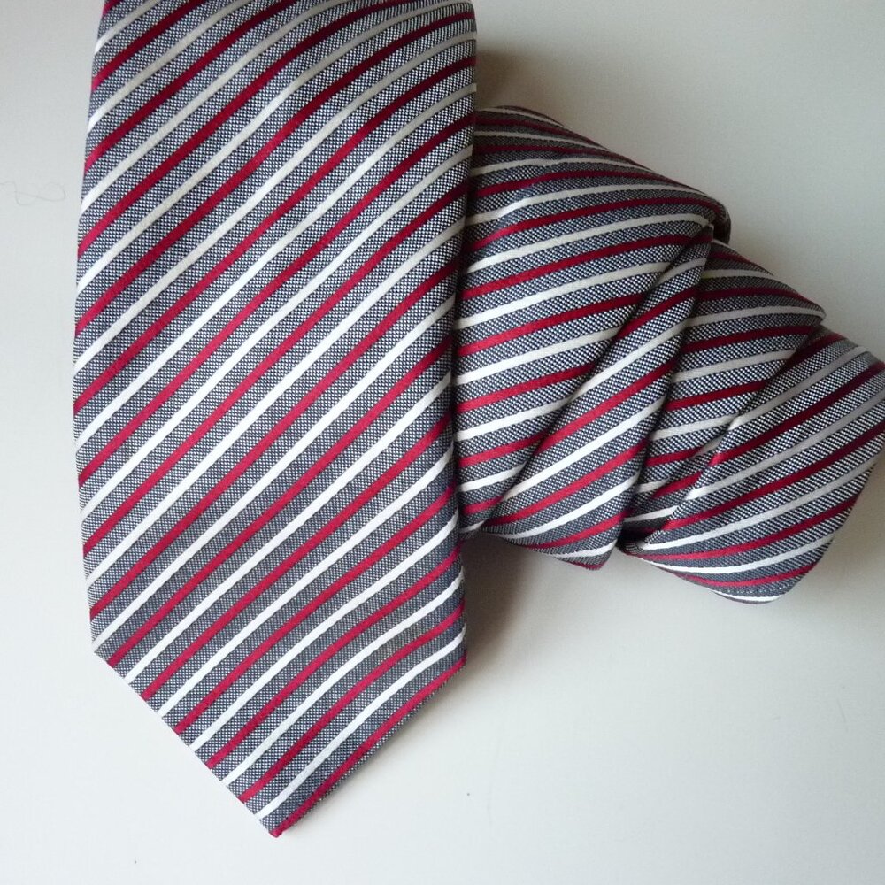 Seaward & Stearn England Striped Silk Tie